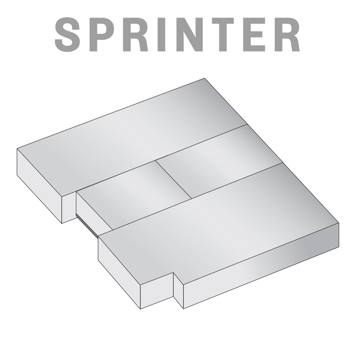 Technical drawing of EKKO Sprinter mattress