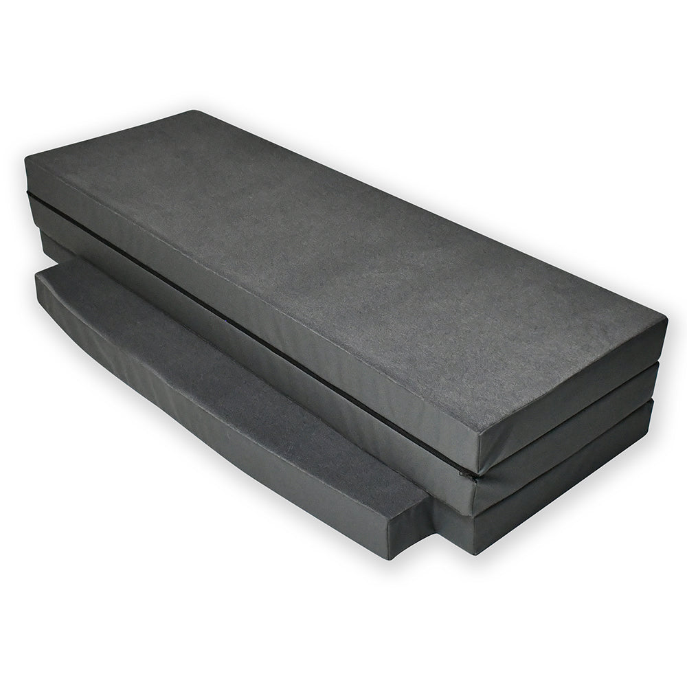 RoamRest Adventure Wagon replacement mattress stacked ready for storage