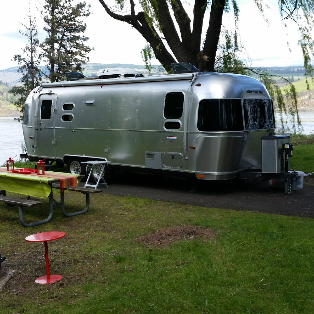 Retro silver RV