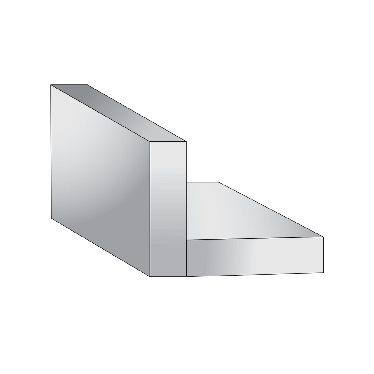 L-shape bench seat template