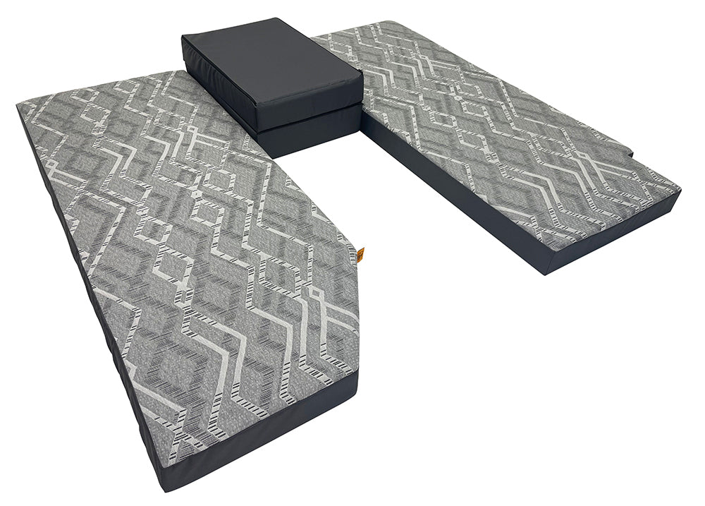 EKKO replacement mattress full product view with the center piece in the folded position