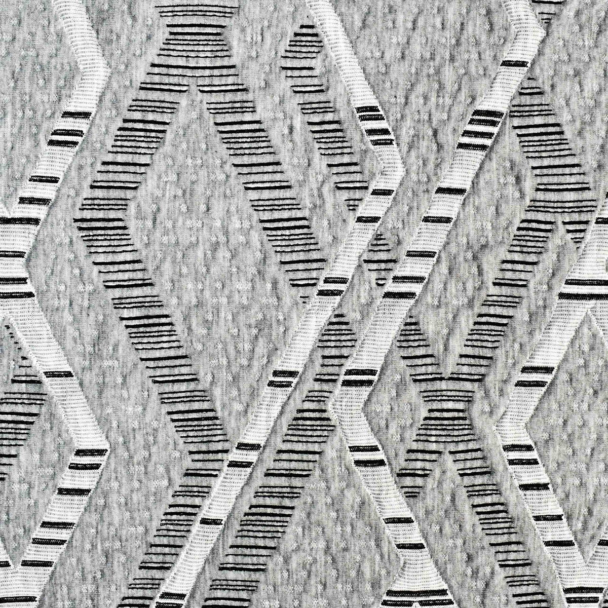 Geometric gray fabric detail
