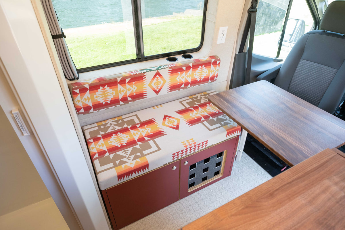 native american print bench seat covers