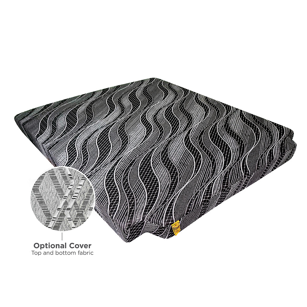 RoamRest Pathway No-Fold DIY Mattress full product view in black fabric