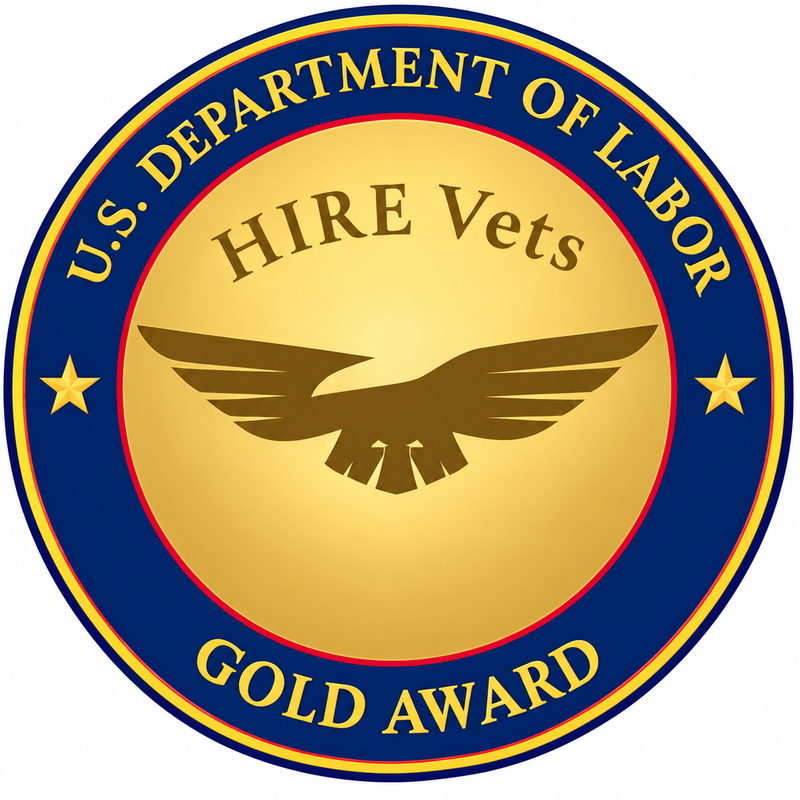 U.S. Department of Labor Hire Vets Gold Award