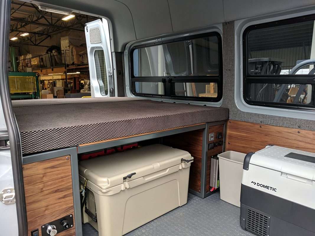 Inside van mattresses