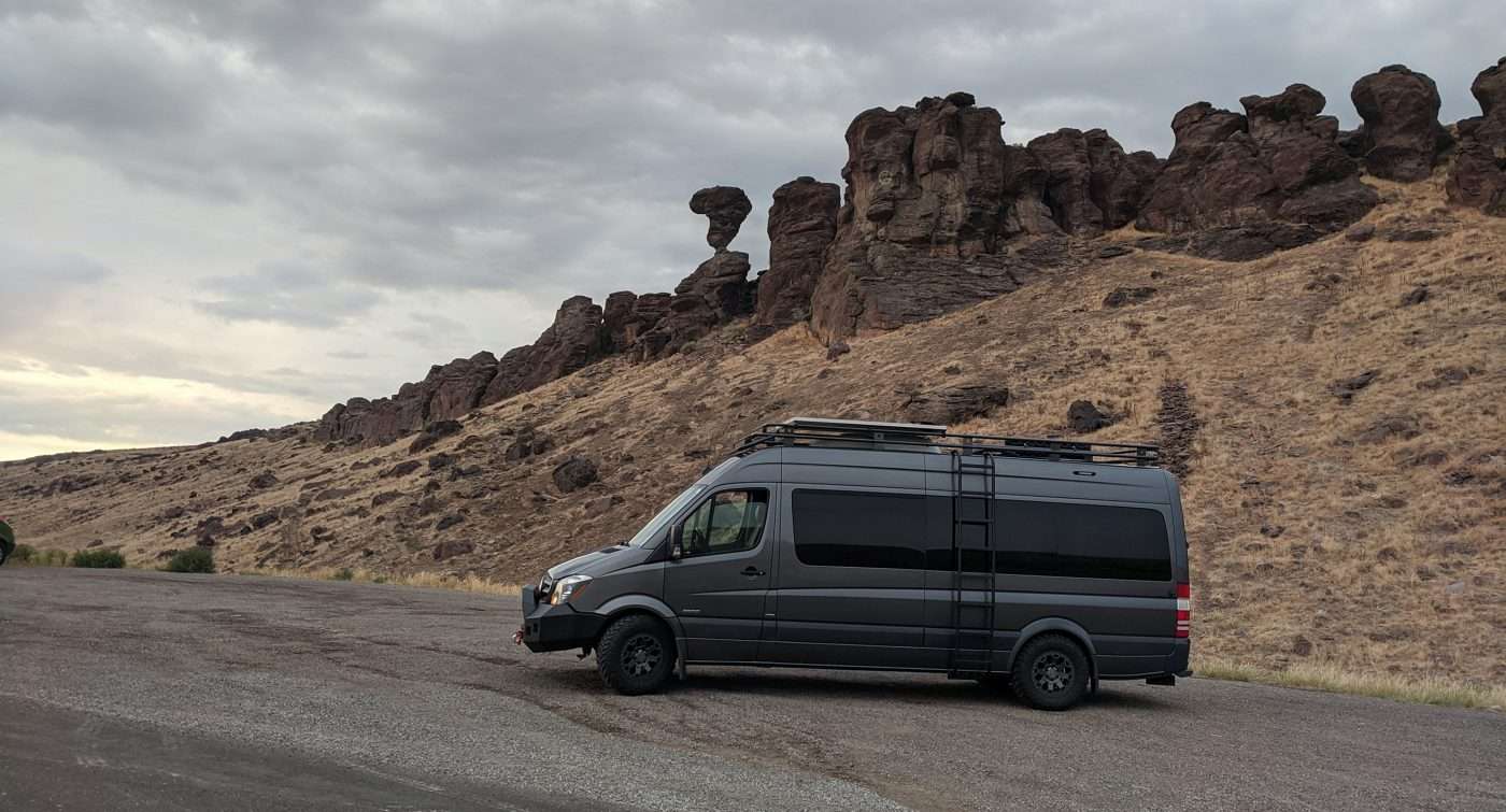 Sprinter on the road