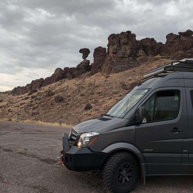 Sprinter on the road