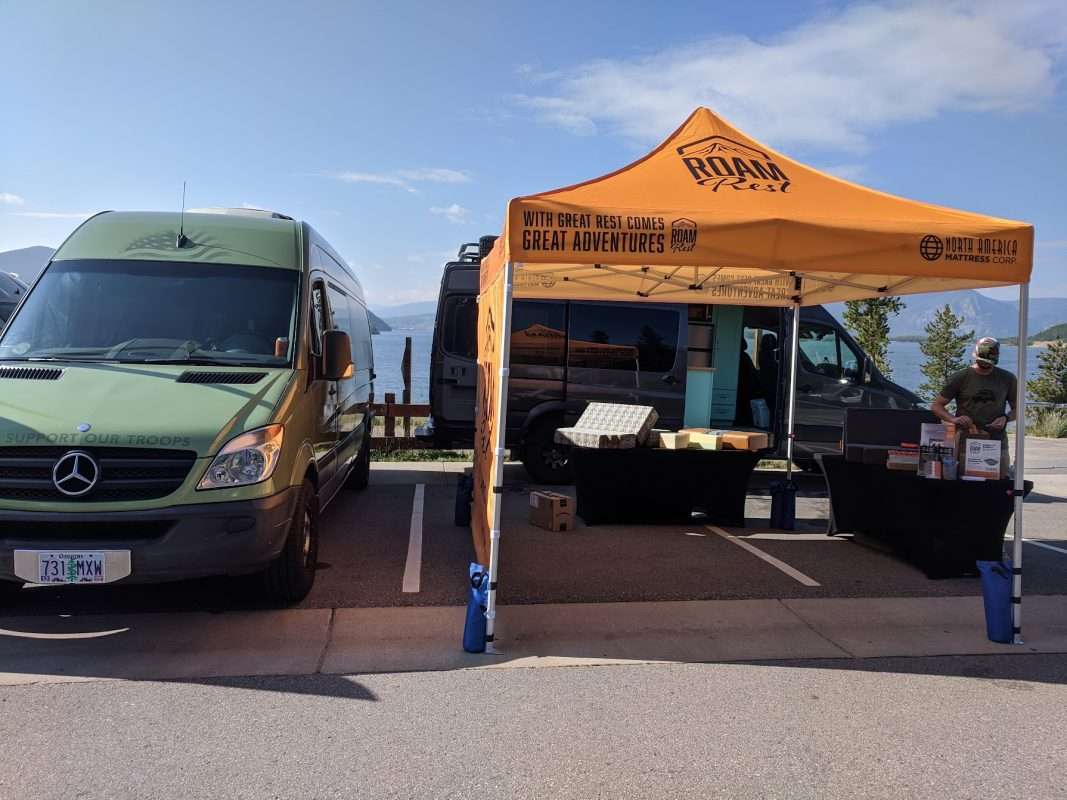 roam rest van and booth