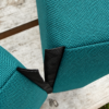 dusty teal outdoor bench seat cushions