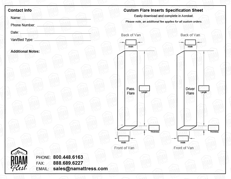 Flare custom template
