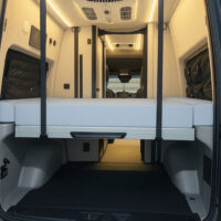 Side view of summit sheets on revel